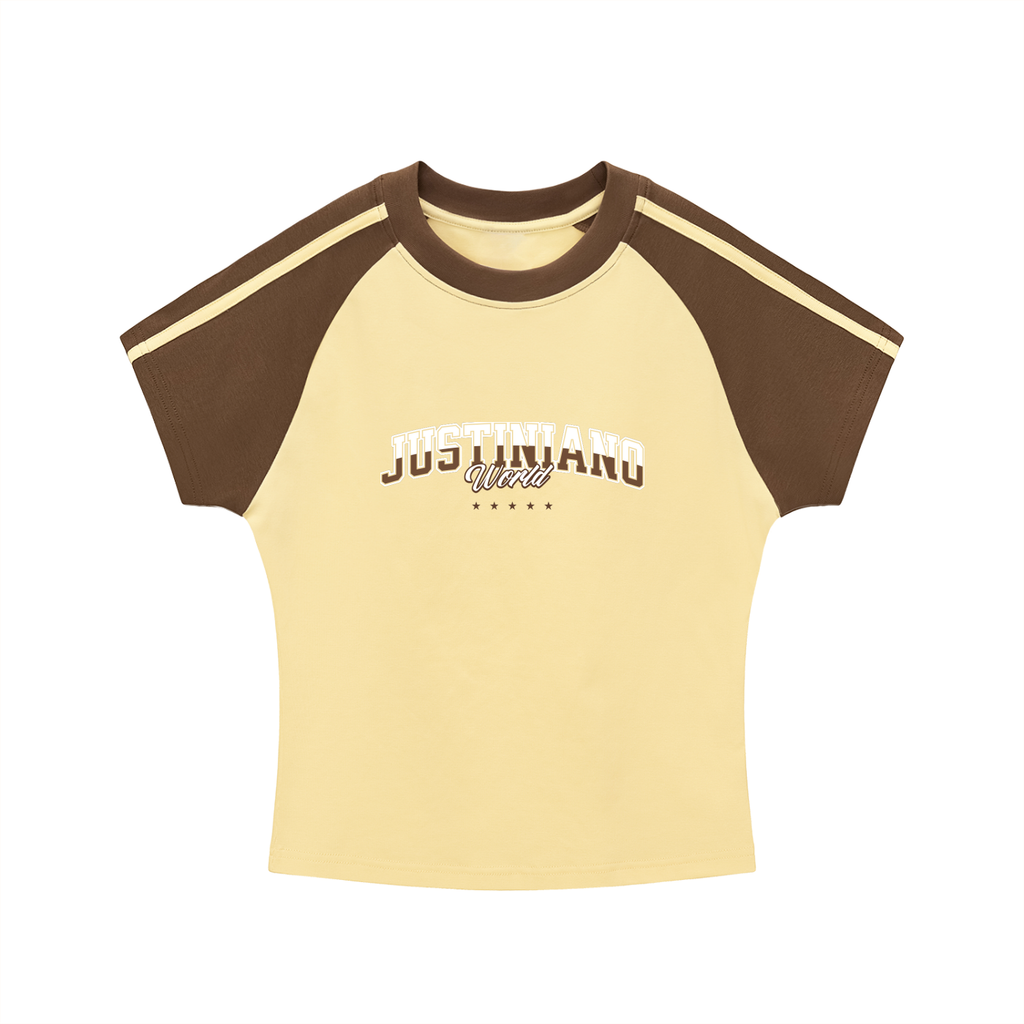 CAMPUS COLLECTION BODYCON SLEEVE GIRL T-SHIRT