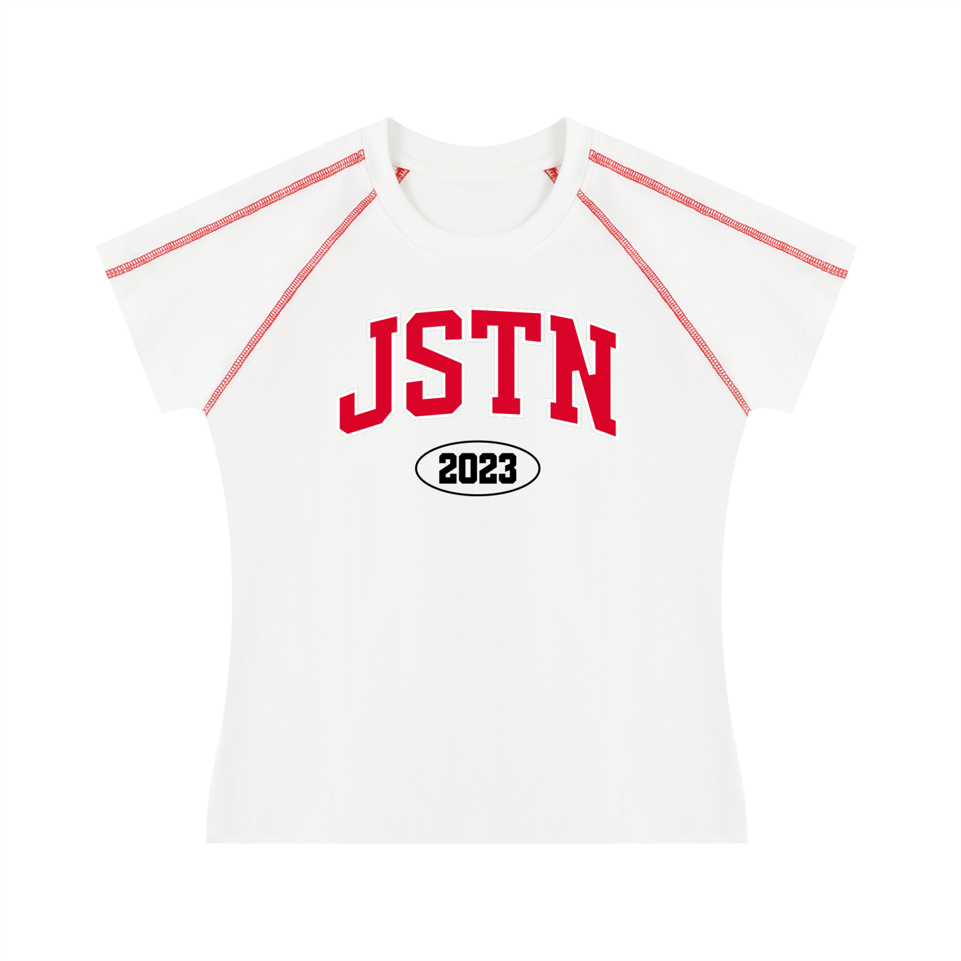 WOMEN'S VARSITY JSTN T-SHIRT