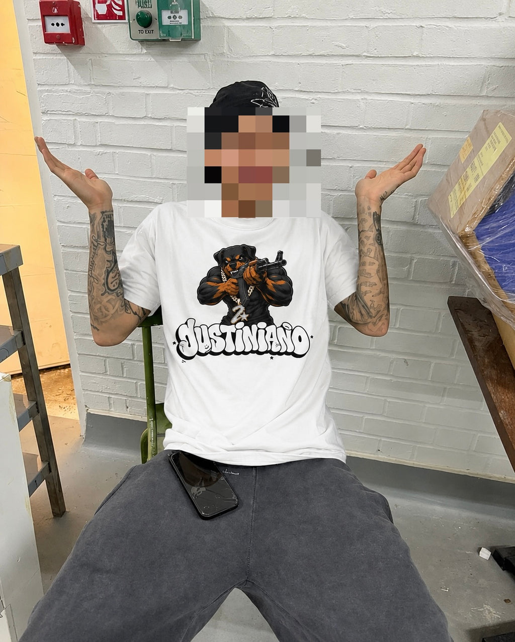 UNISEX TOP DOG JUSTINIANO OVERSIZED T-SHIRT