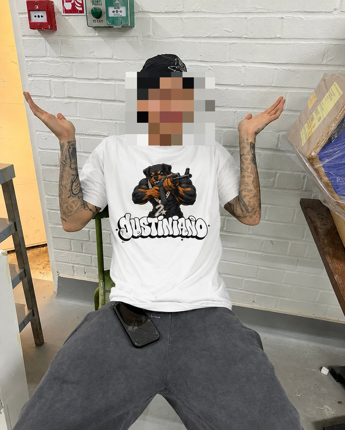 UNISEX TOP DOG JUSTINIANO OVERSIZED T-SHIRT